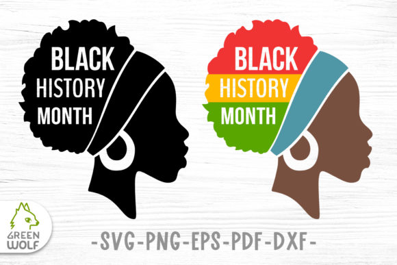 Black Woman Silhouette Svg