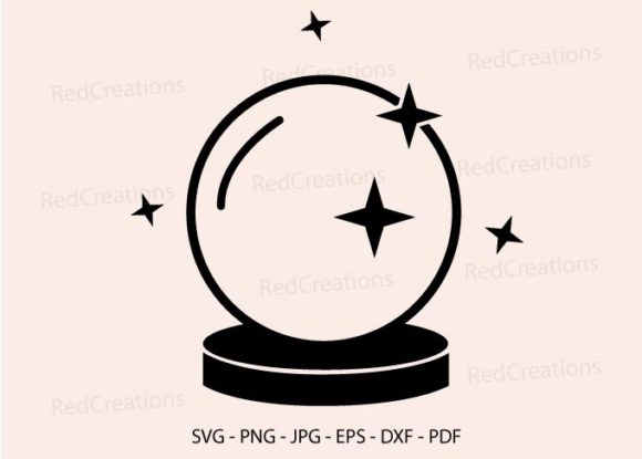 Crystall Ball Svg, Fortune Teller, Magic