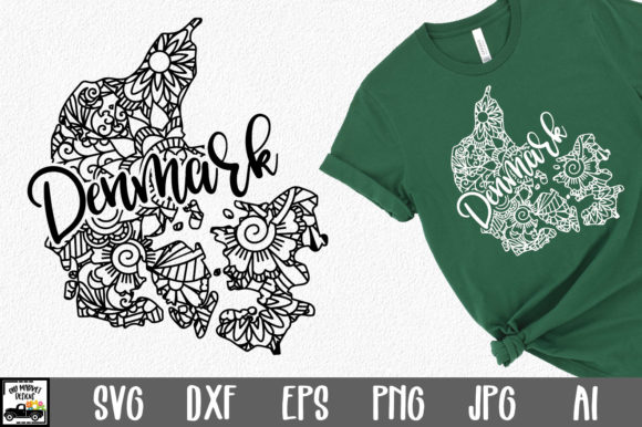 Denmark SVG File - Denmark Mandala