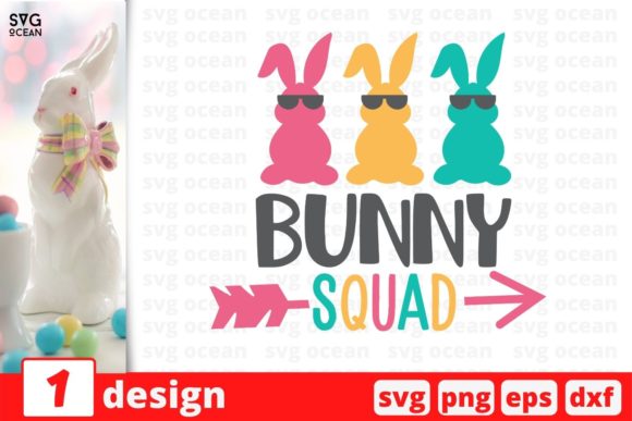 Easter Bunny Squad SVG