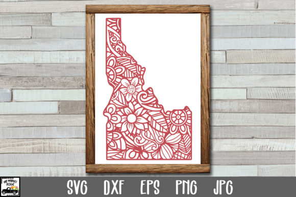 Idaho SVG File - Idaho State Mandala SVG