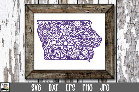 Iowa SVG File - Iowa State Mandala SVG