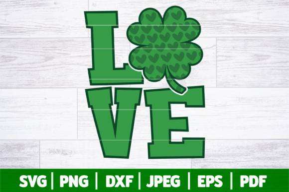 Love St Patrick's Day SVG
