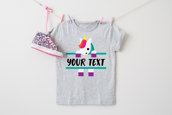 Peeking Unicorn Split SVG Review
