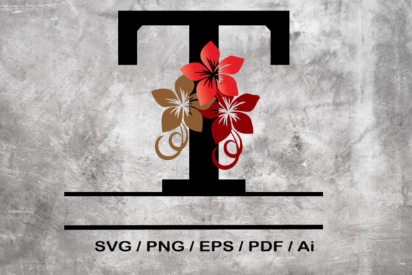 Split Letter SVG, Letter T, Alphabet SVG