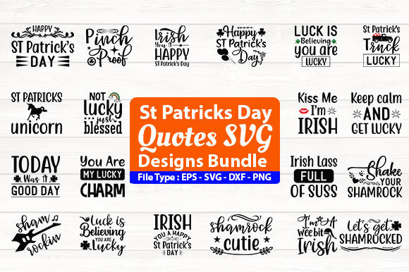 St Patricks Day SVG Designs Bundle