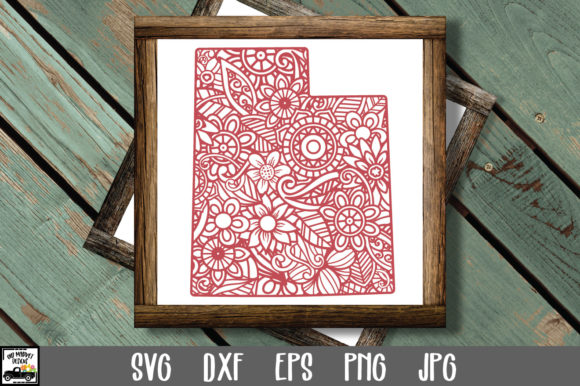 Utah SVG File - Utah State Mandala SVG