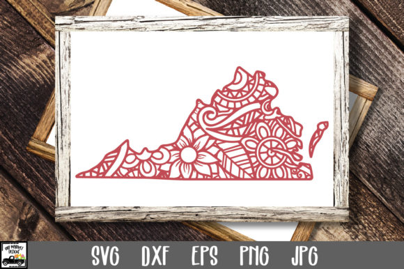 Virginia SVG File - Virginia Mandala